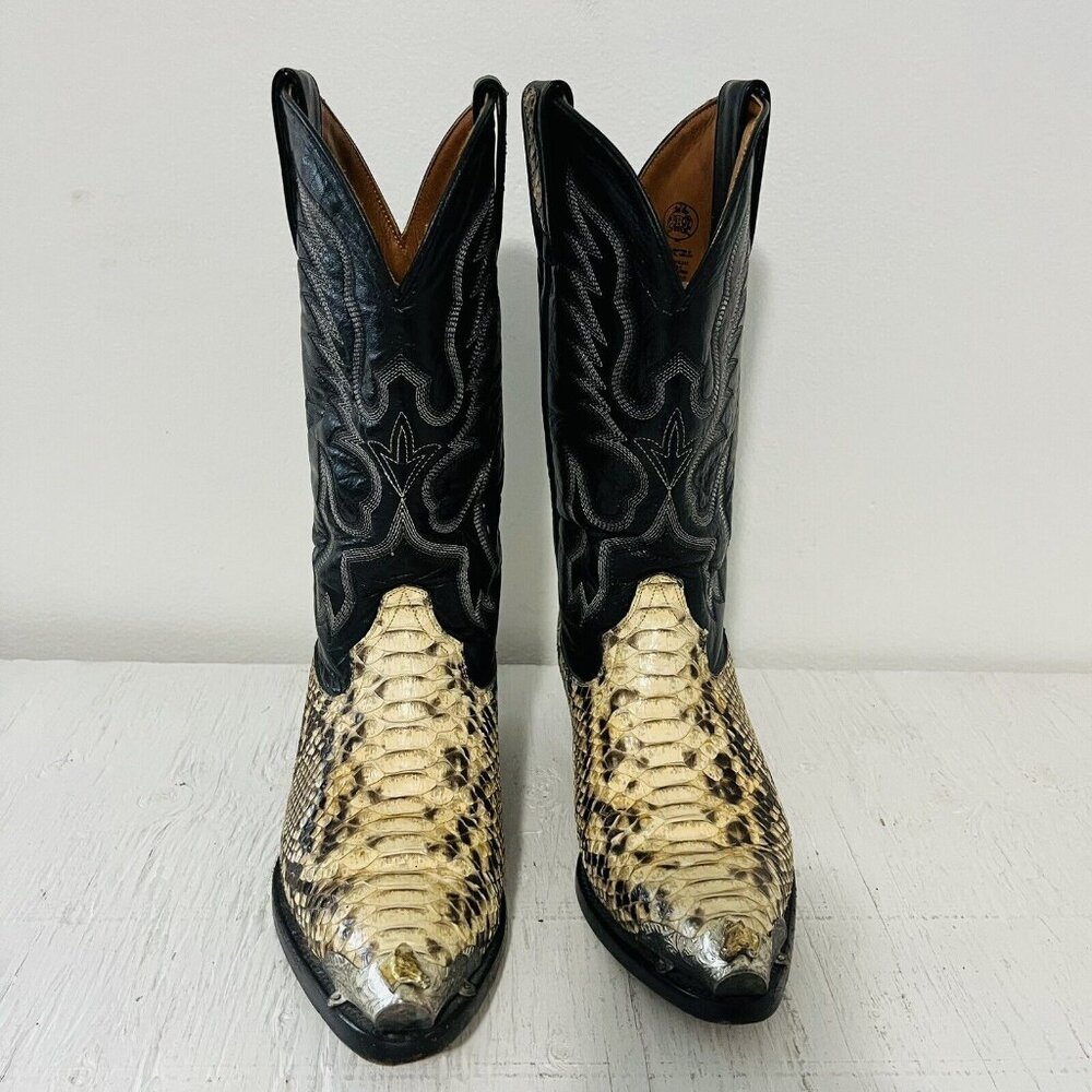 Dos De Oro Boots Python Two Tone J-Toe Casual Wes… - image 3